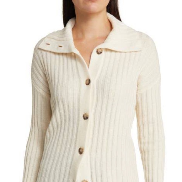 Banana Republic Wool blend Italian ribbed cardigan - Picture 1 of 6